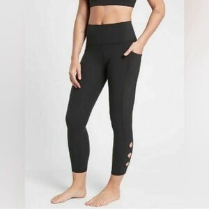 Athleta Olive Green Salutation Leggings XL-T